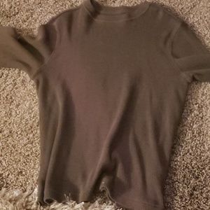 Boys grey thermal tee